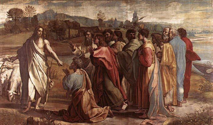 RAFFAELLO Sanzio The Handing-over the Keys oil painting picture